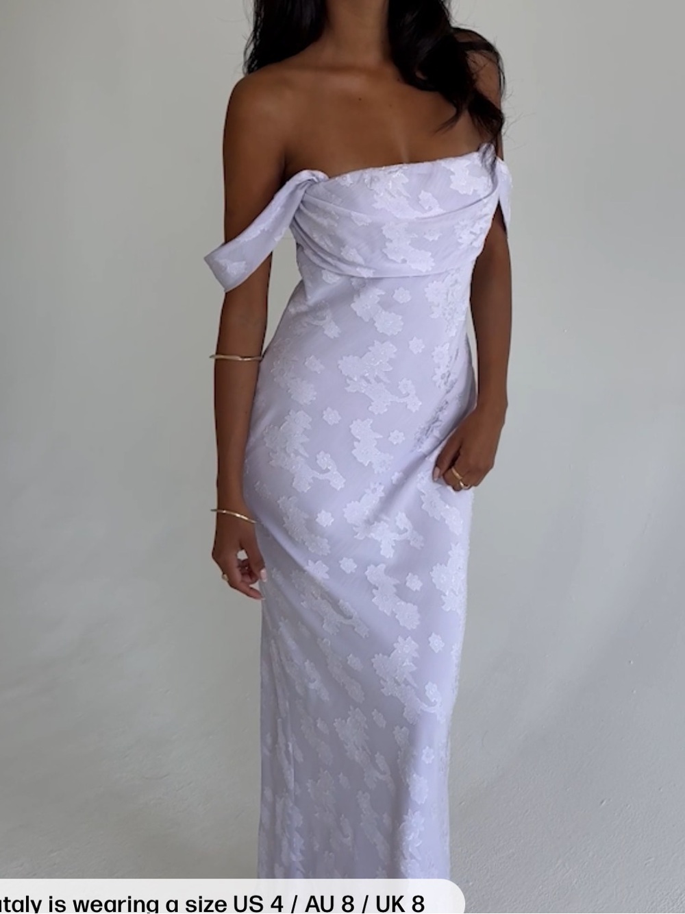 Princess Polly Azura Off The Shoulder Maxi Dress Lilac